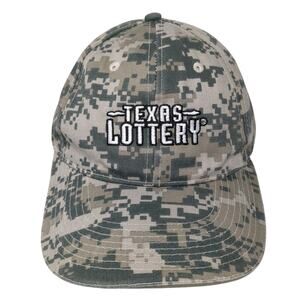 Texas Lottery Baseball Cap Multicolor One Size Adjustable Camouflage Hit Wear